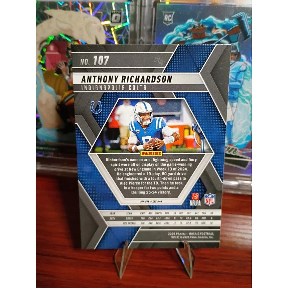 2025 Panini Mosaic - Anthony Richardson #107 Honeycomb Case Hit Prizm Refractor